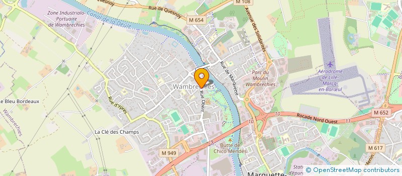 localisation de l'entreprise UPNOTE à WAMBRECHIES