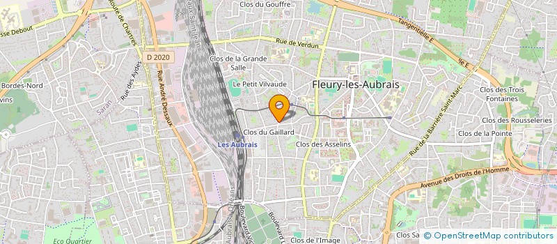 localisation de l'entreprise UPOKO à FLEURY-LES-AUBRAIS