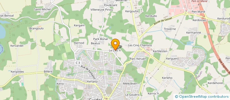 localisation de l'entreprise UPOLU  GUIDEL