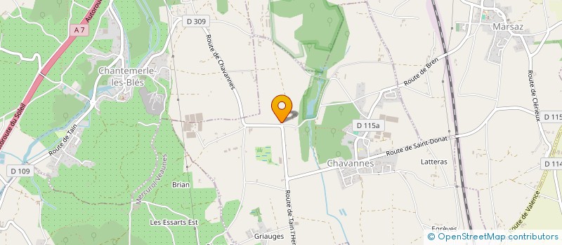 localisation de l'entreprise UPORTHO  CHAVANNES