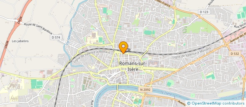 localisation de l'entreprise UPPERCUT à ROMANS-SUR-ISERE