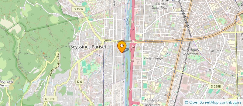 localisation de l'entreprise UPPERFLOWS  SEYSSINET-PARISET