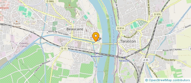 localisation de l'entreprise UPPO  BEAUCAIRE