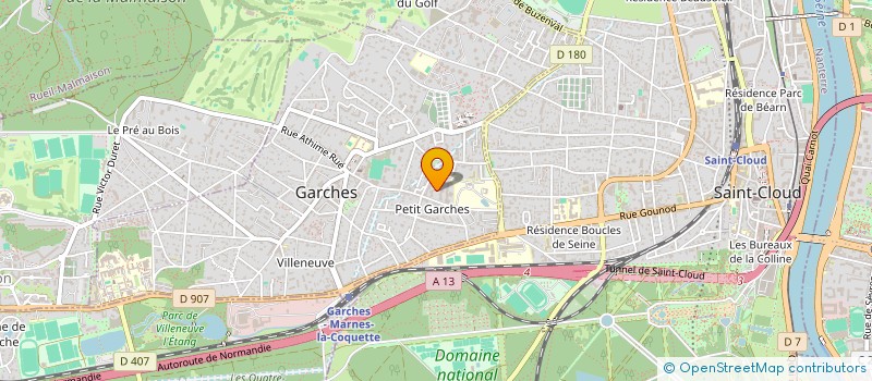 localisation de l'entreprise UPRAISE STORE à GARCHES