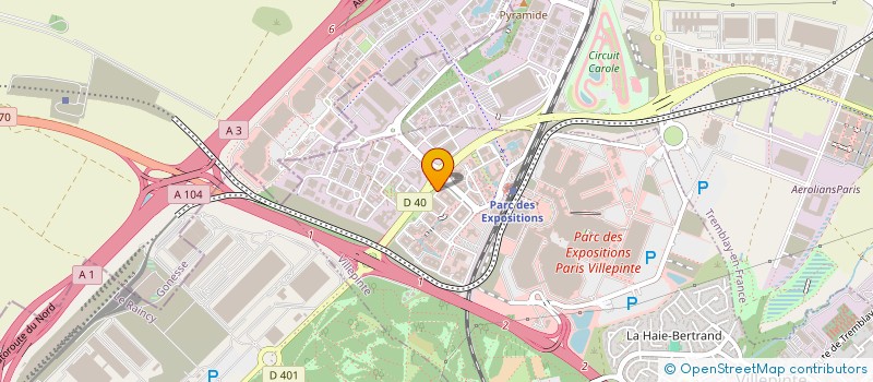 localisation de l'entreprise UPS LOGISTICS GROUP SAS à VILLEPINTE