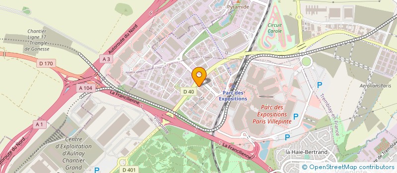 localisation de l'entreprise UPS SCS (FRANCE) SAS  VILLEPINTE