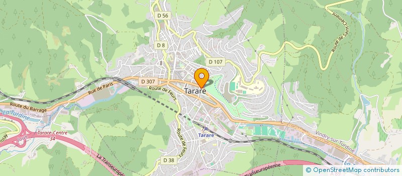 localisation de l'entreprise UPSCALE  TARARE