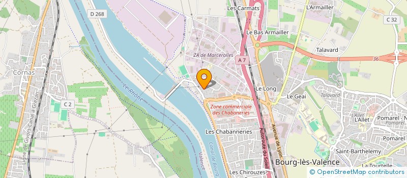 localisation de l'entreprise UPSELL  BOURG-LES-VALENCE