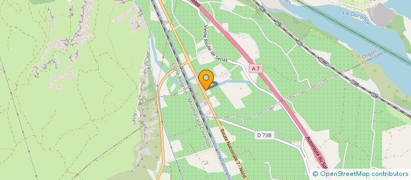 localisation de l'entreprise UPSIDE DANSE  ORGON