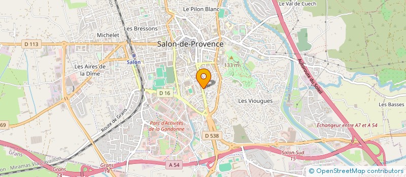 localisation de l'entreprise UPSIDE ENTREPRISES  SALON-DE-PROVENCE