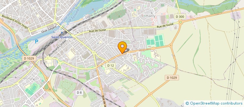 localisation de l'entreprise UPSILON à SAINT-QUENTIN