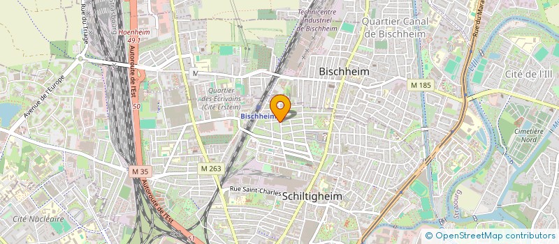 localisation de l'entreprise UPSILON FINANCE  BISCHHEIM