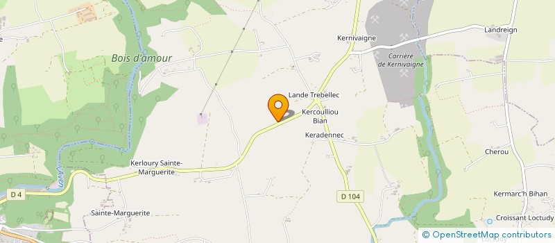 localisation de l'entreprise UPSTAIRS ROOM RECORDS  RIEC-SUR-BELON