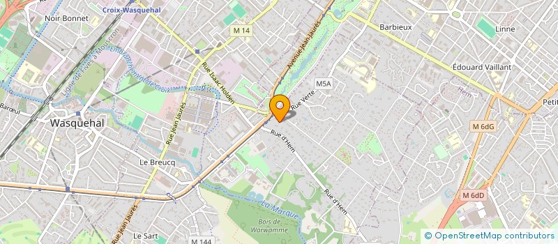 localisation de l'entreprise UPTEC INVEST à CROIX