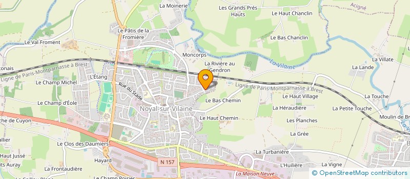 localisation de l'entreprise UPTIME  NOYAL-SUR-VILAINE