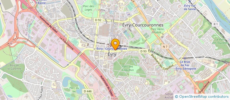 localisation de l'entreprise UPTITUDE  EVRY-COURCOURONNES