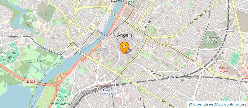 localisation de l'entreprise UPTOTALENT'S  ANGERS