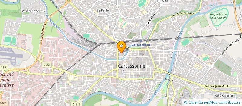 localisation de l'entreprise UPTRAIN  CARCASSONNE