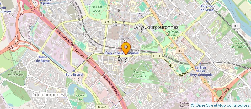 localisation de l'entreprise UPWARE SERVICES  EVRY-COURCOURONNES