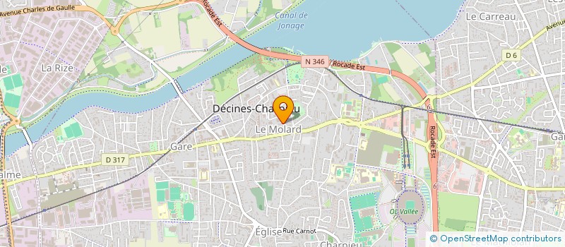 localisation de l'entreprise UPWIND  DECINES-CHARPIEU