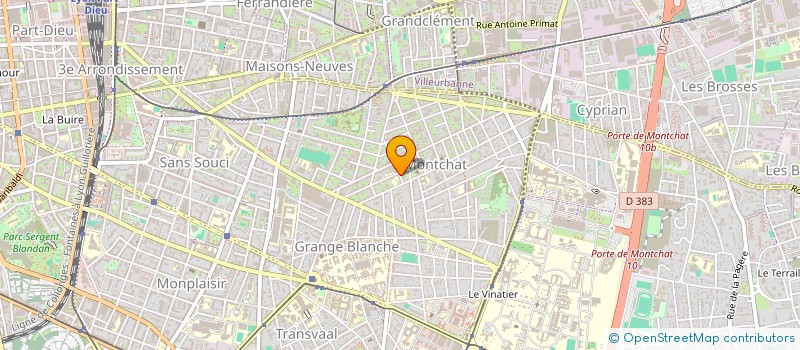 localisation de l'entreprise UPY BLEUET  LYON