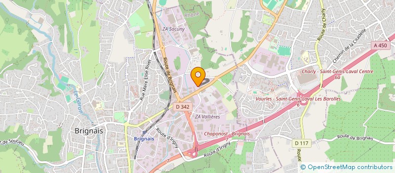 localisation de l'entreprise UPY HOLDING à BRIGNAIS