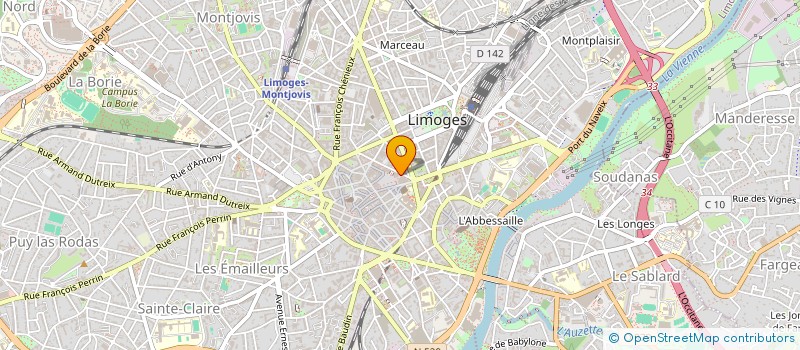 localisation de l'entreprise UR GEEK UNIVERSE à LIMOGES