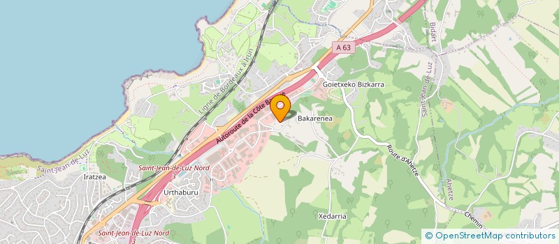 localisation de l'entreprise UR IKARA (FREMISSEMENT DE L EAU) à SAINT-JEAN-DE-LUZ