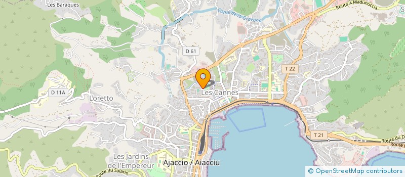 localisation de l'entreprise URACIF CORSE à AJACCIO