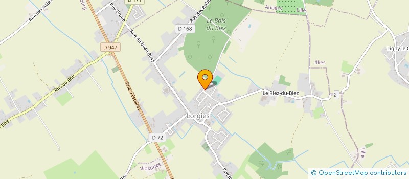 localisation de l'entreprise URACO  LORGIES