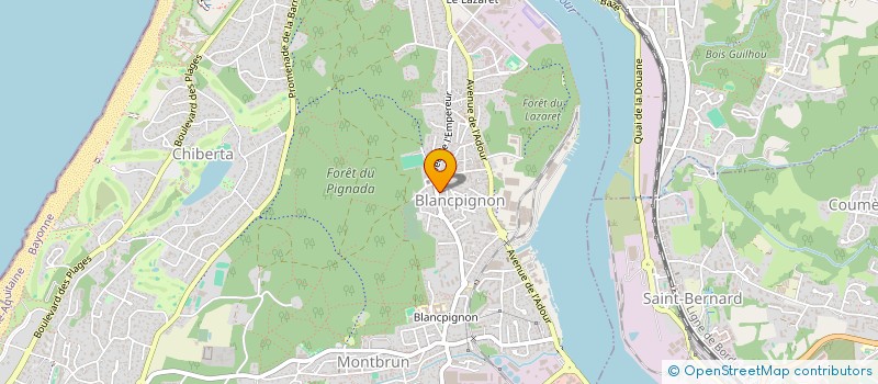 localisation de l'entreprise URAMAP,  ENSEMBLE PROTEGEONS NOS COURS D'EAU ET NOS OCEANS  ANGLET