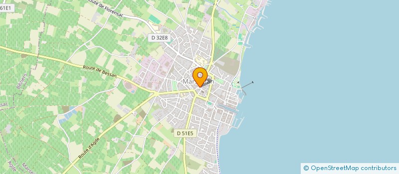 localisation de l'entreprise URANE à MARSEILLAN