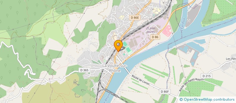 localisation de l'entreprise URANE COMMUNICATION  LA VOULTE-SUR-RHONE