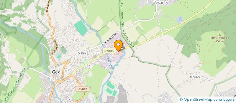 localisation de l'entreprise URANIE  ECHENEVEX