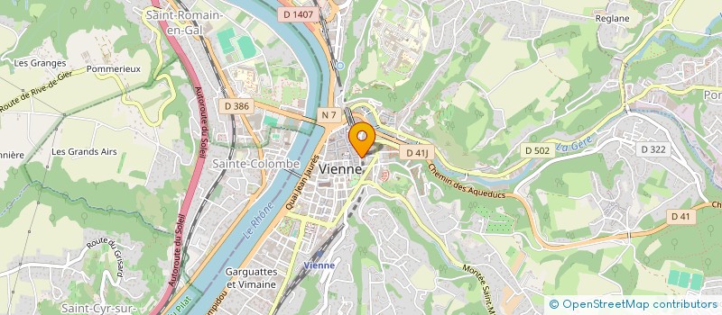 localisation de l'entreprise URANIUM à VIENNE