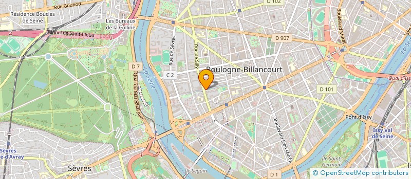 localisation de l'entreprise URANORD à BOULOGNE-BILLANCOURT
