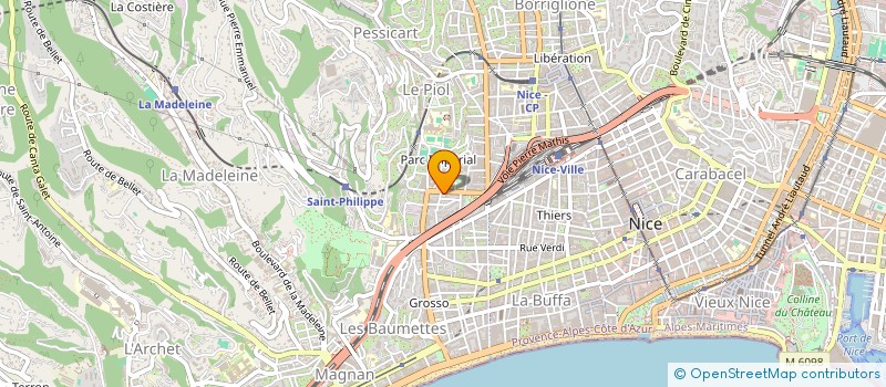 localisation de l'entreprise URANTIA à NICE