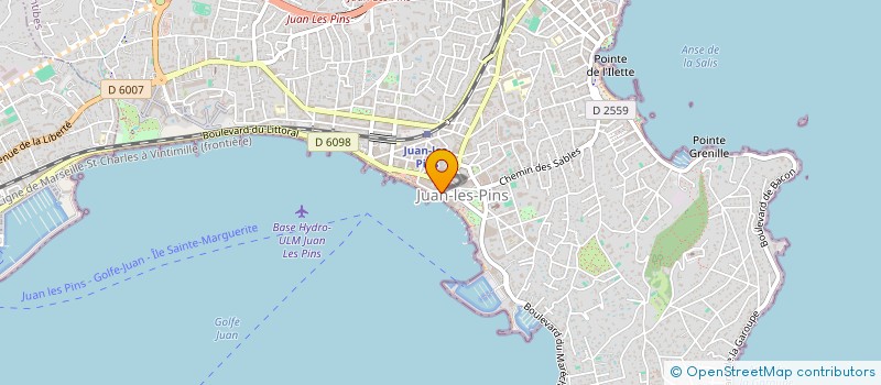localisation de l'entreprise URANUS à ANTIBES