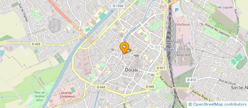 localisation de l'entreprise URANUS à DOUAI