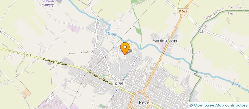 localisation de l'entreprise URANUS  REVEL