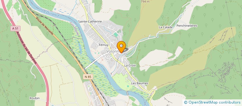 localisation de l'entreprise URB'ALP à VOLONNE