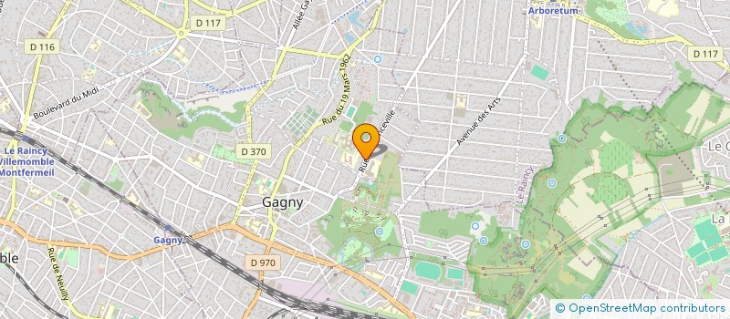 localisation de l'entreprise URB IMMO à GAGNY