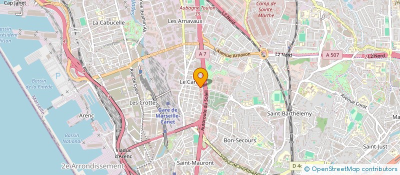 localisation de l'entreprise URBA 11  MARSEILLE