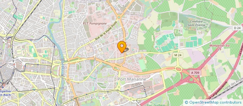 localisation de l'entreprise URBA 120 à MONTPELLIER
