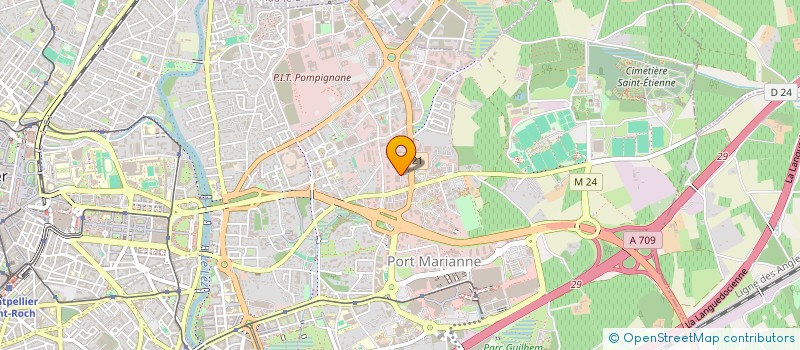 localisation de l'entreprise URBA 134 à MONTPELLIER