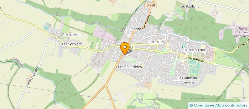 localisation de l'entreprise URBA 2000 à LIMOURS