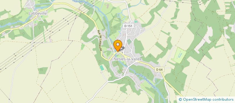 localisation de l'entreprise URBA 2000 à NESLES-LA-VALLEE