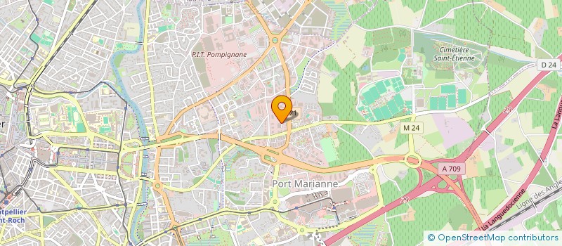 localisation de l'entreprise URBA 327 à MONTPELLIER