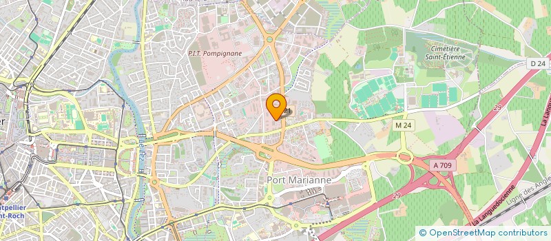 localisation de l'entreprise URBA 354 à MONTPELLIER