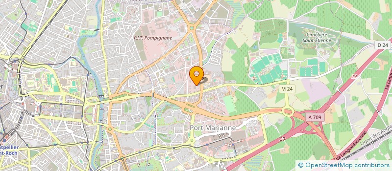 localisation de l'entreprise URBA 364 à MONTPELLIER